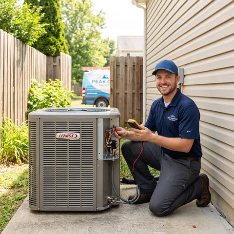 Sample HVAC advertisement generated by WebDevAuto Ad Studio