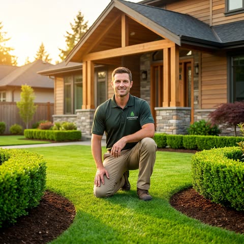 Sample landscaping advertisement generated by WebDevAuto Ad Studio
