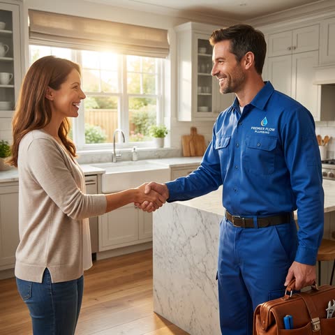 Sample plumbing advertisement generated by WebDevAuto Ad Studio