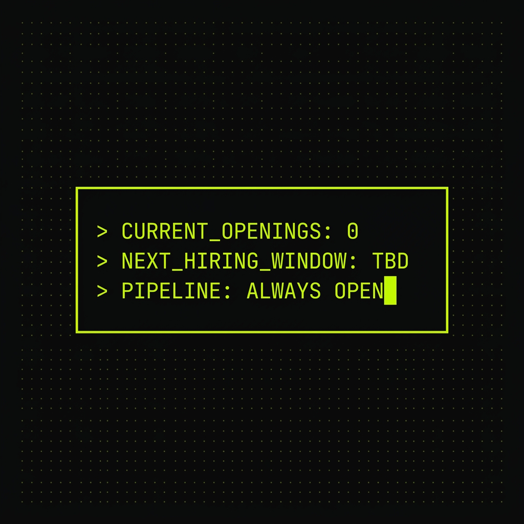 Terminal panel showing current openings: 0, pipeline: always open